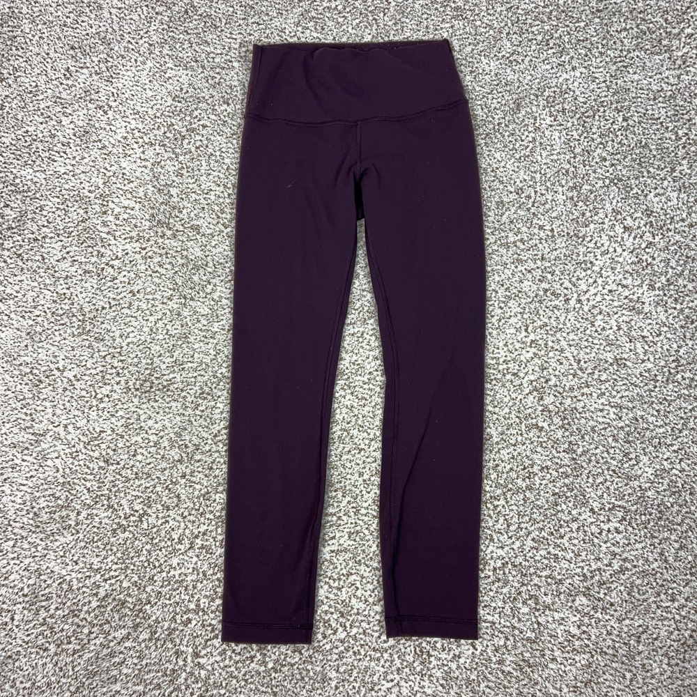 Lululemon Pants‎ Womens 6 Purple High Rise Leggings Yoga Athletic Workout Gym